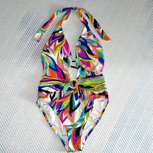 Trina Turk Halter One Piece Swimsuit